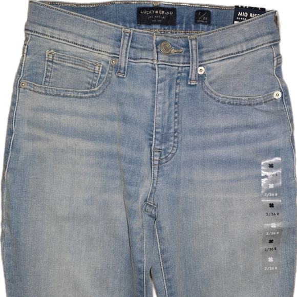 Lucky Brand Mid Rise Ava Super Skinny  in "Coolina Ct" - 26"W/29"L NWT - Picture 2 of 11
